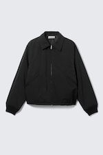 Black - Loose Fit Zip Jacket - 5