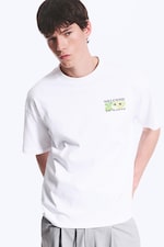 White - Welcome To Earth - T-shirt met boxy pasvorm en grafische print - 3