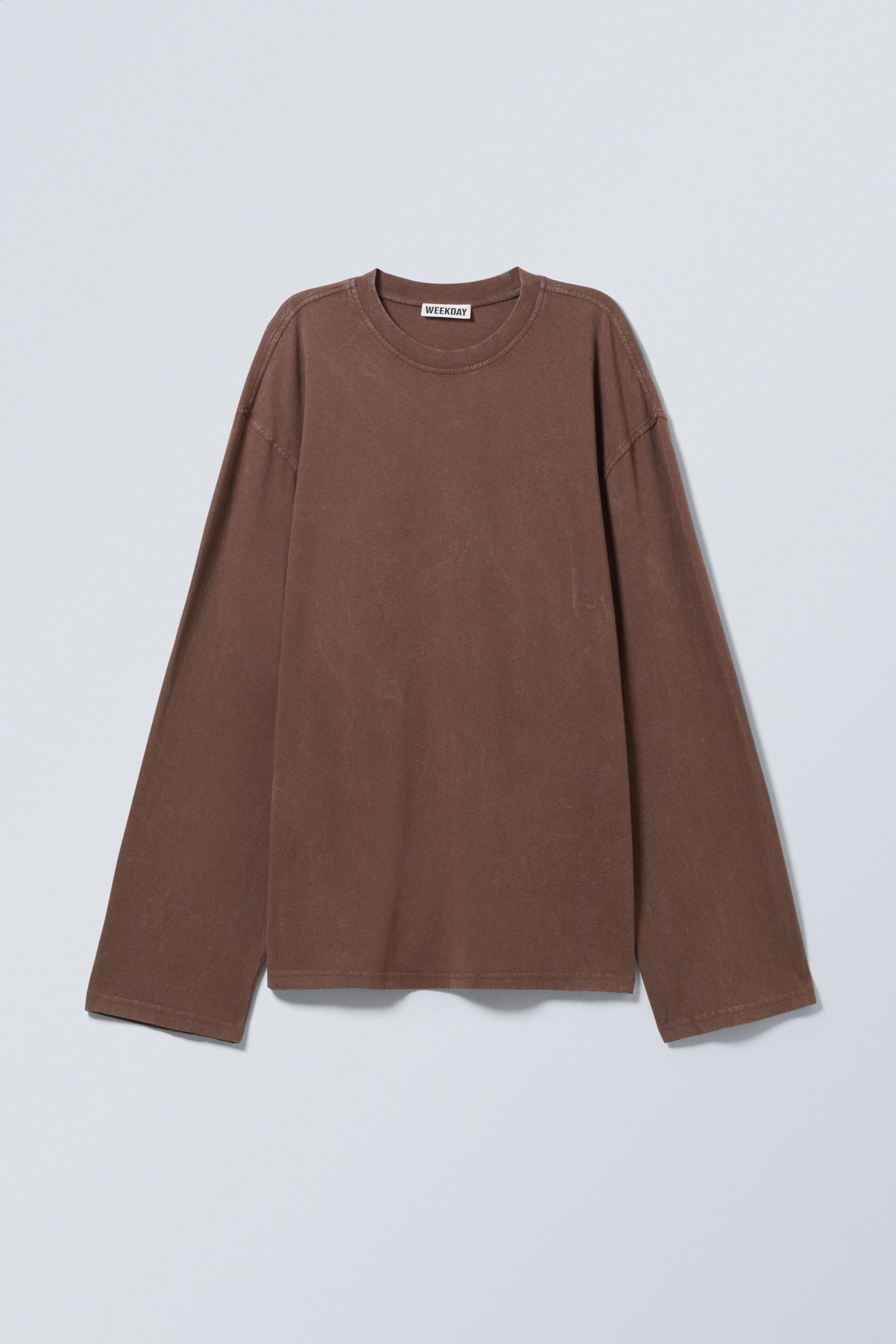 Washed Dark Mole - Soft Oversized Long Sleeve Top - 1