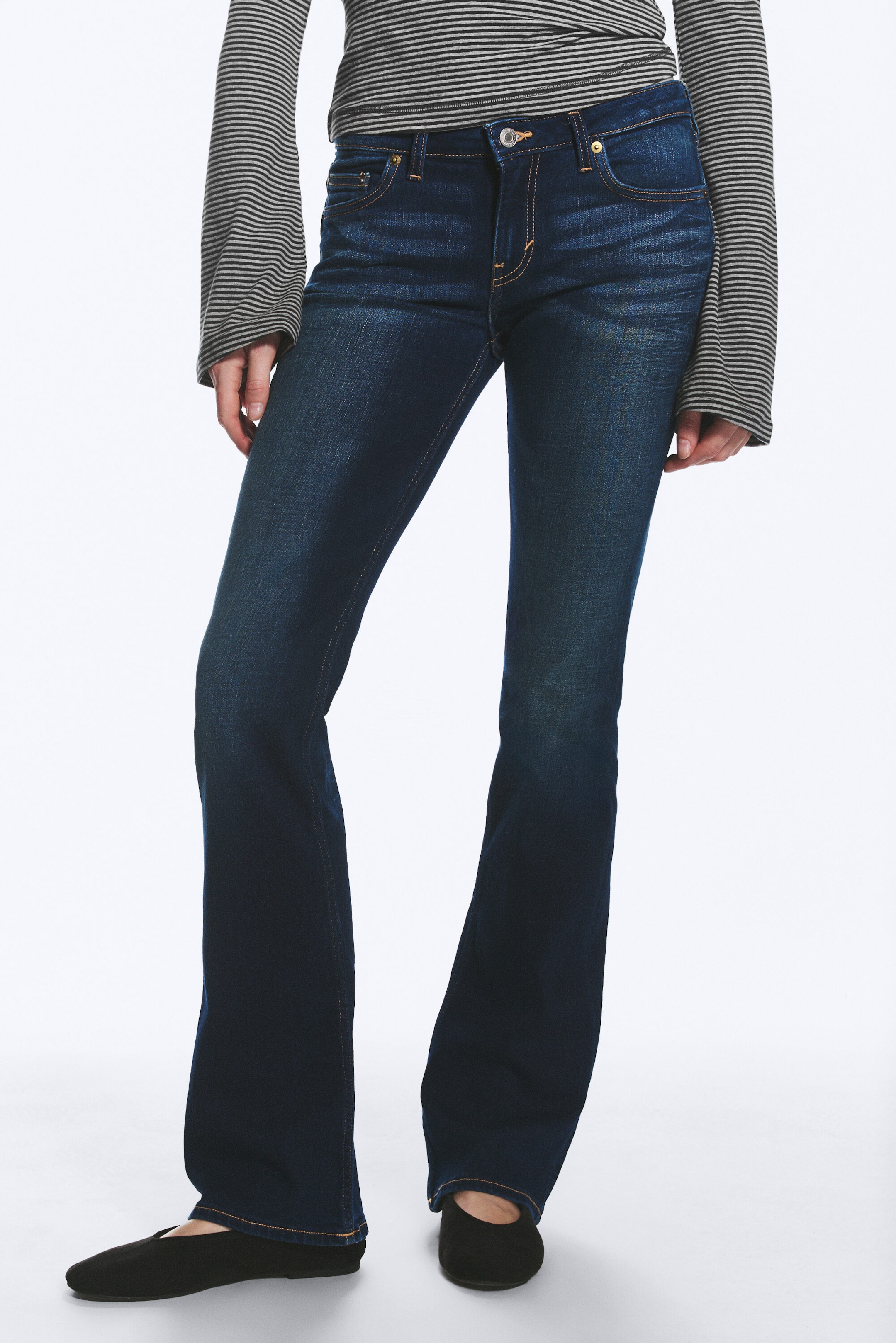 Storm Blue - Dunkelblau - Luna Low Waist Skinny Bootcut Jeans - 2