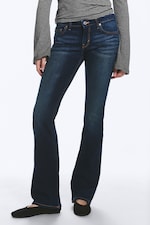 Storm Blue - Dunkelblau - Luna Low Waist Skinny Bootcut Jeans - 2