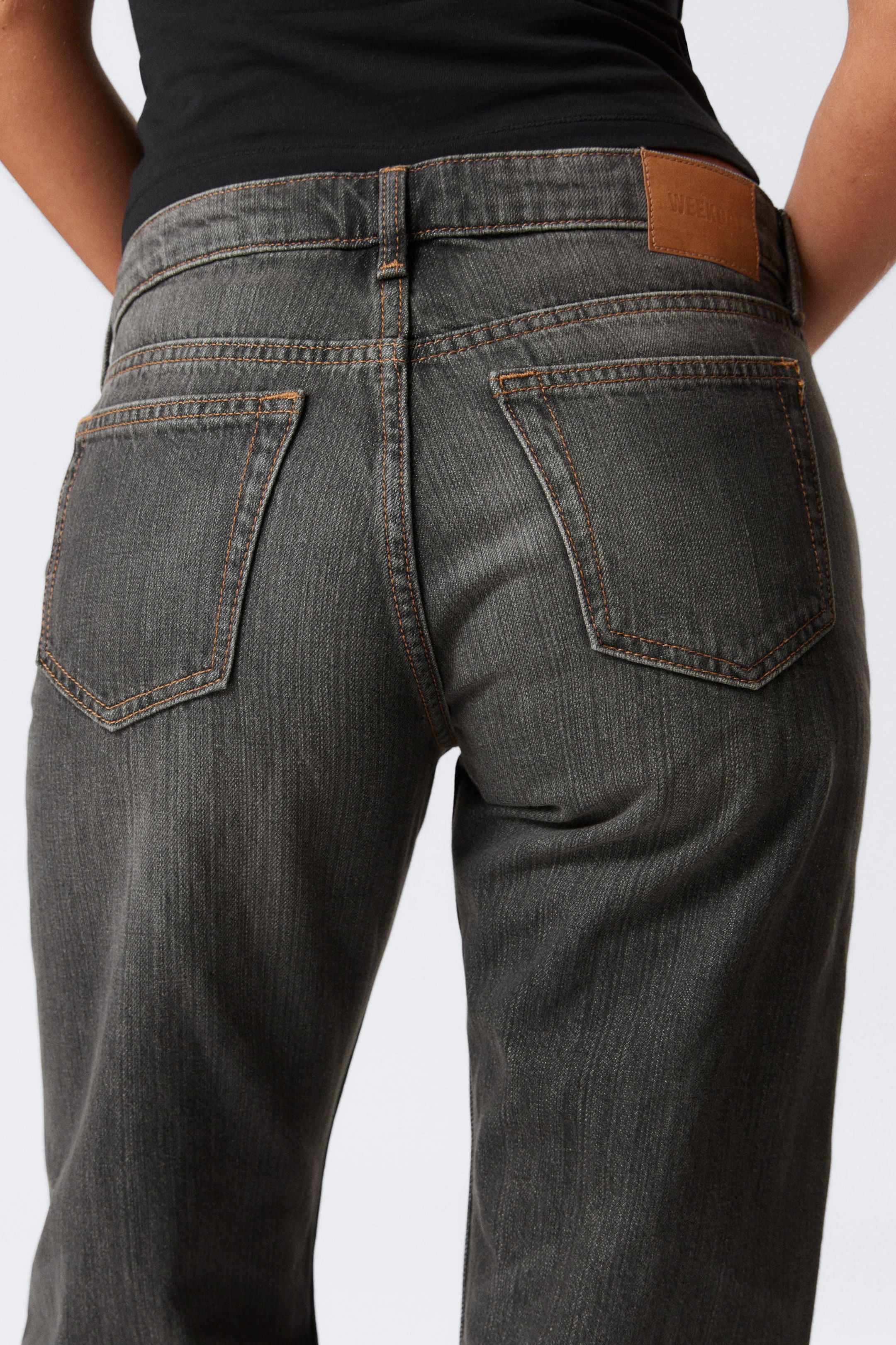 Mine Grey - Medium Grey - Arrow Low Rise Regular Straight Leg Jeans - 4
