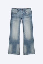 Hunter Blue - Medium Blue - Aura Low Waist Relaxed Bootcut Jeans - 5