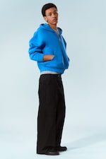 Leuchtendes Blau - Scuba-Kapuzenpullover mit Reißverschluss Simon - 0