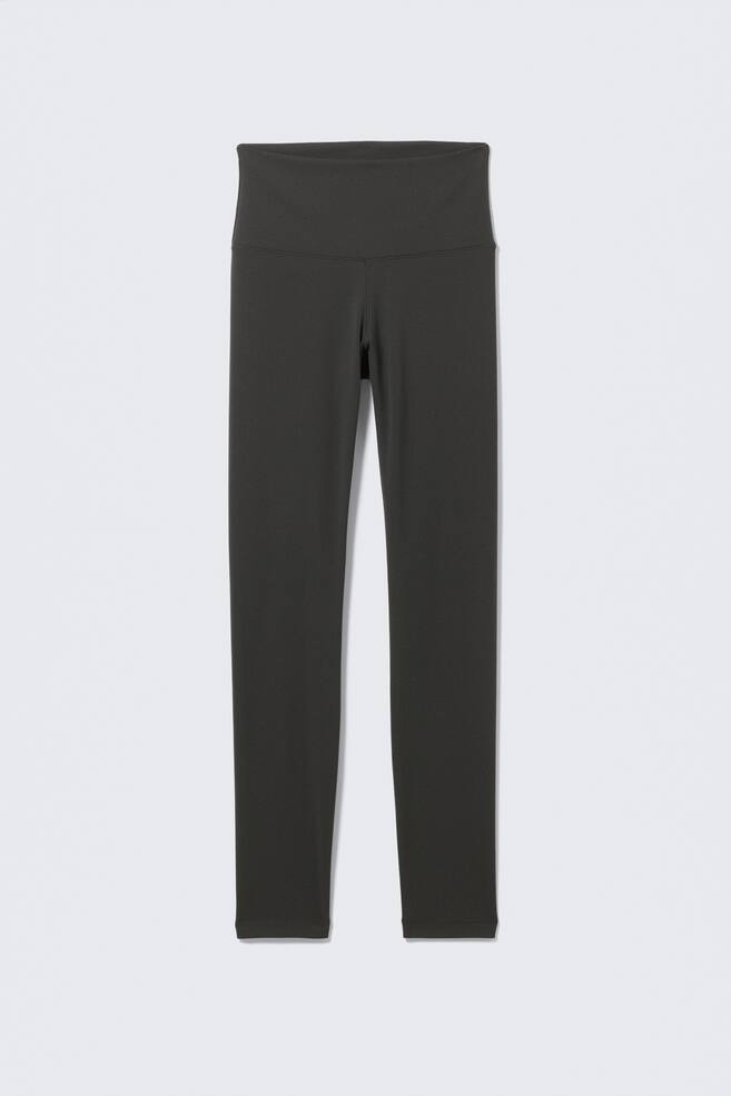 Collants de sport taille haute - Gris foncé/Marron foncé/Noir/Marron foncé/Gris poudré clair - 1