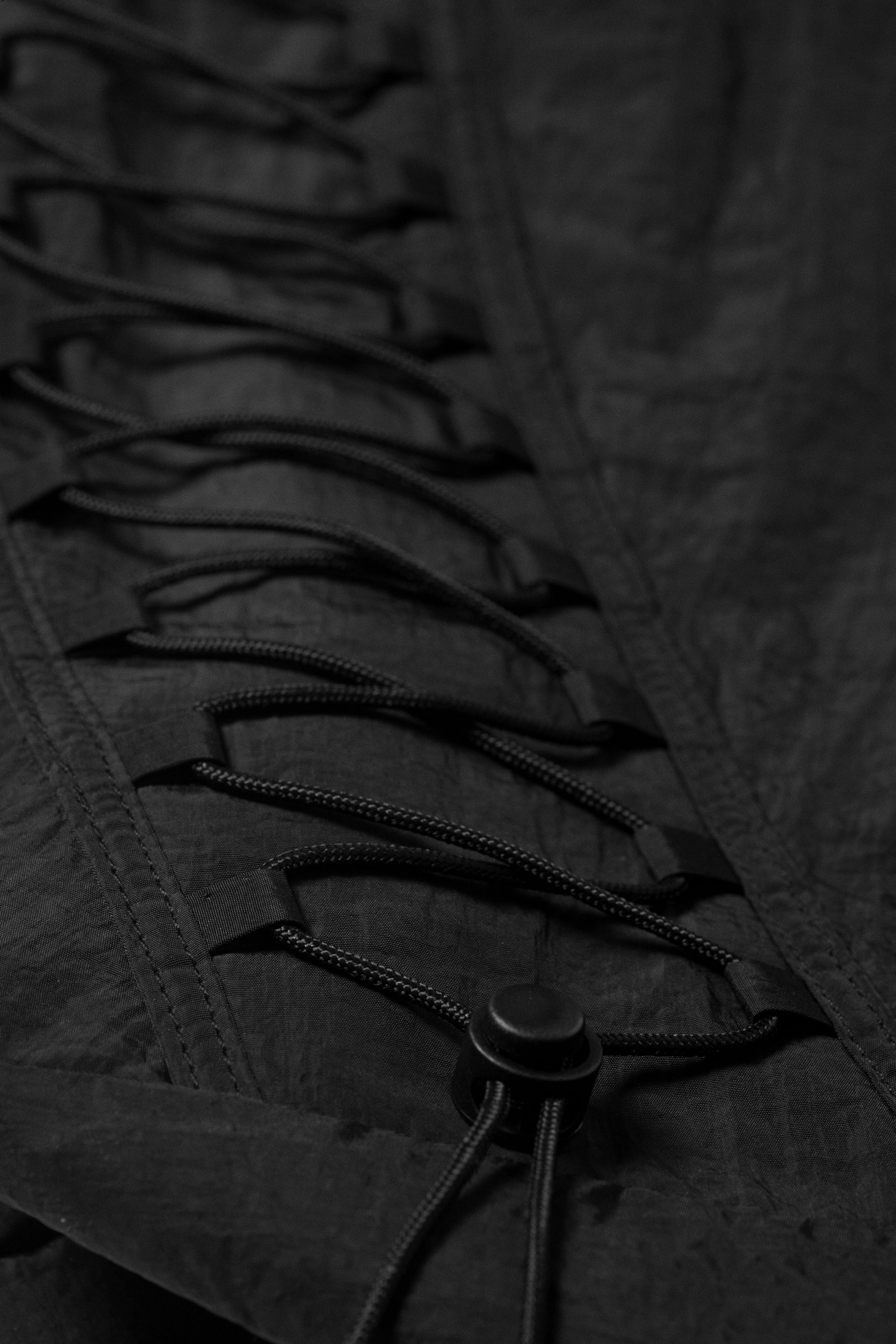 Black - Dawa Drawstring Shoulder Bag - 6