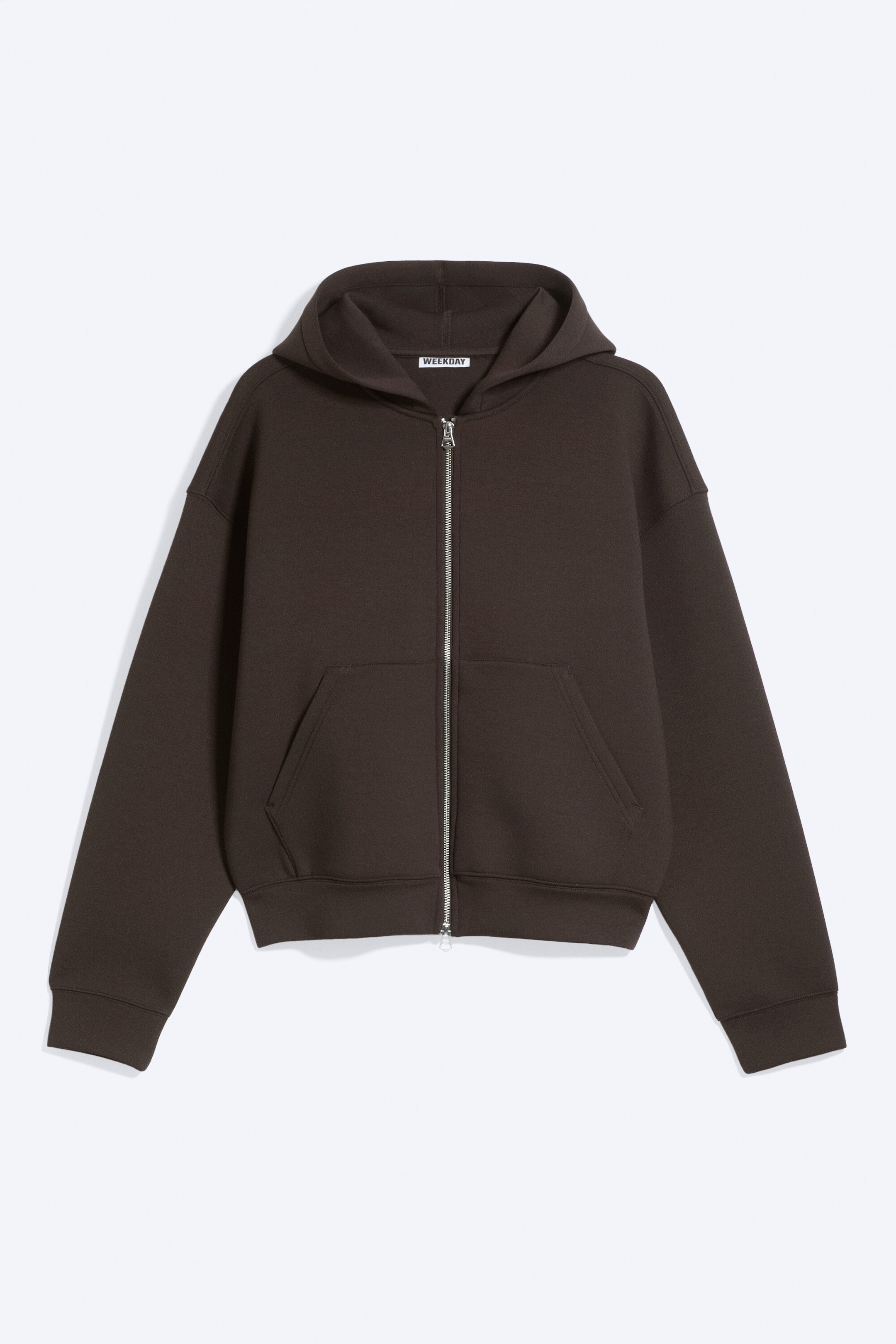 Dark Brown - Simon Scuba Zip Hoodie - 5