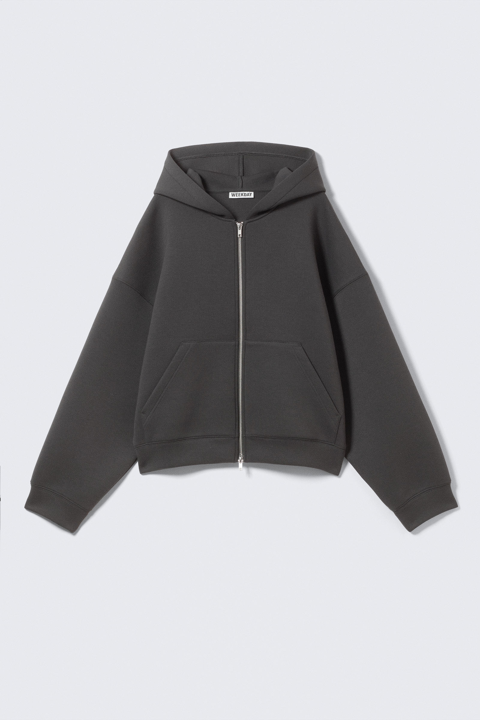 oversized scuba hoodie - Black | Weekday EU