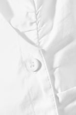 White - V-neck Cotton Halter Top - 2