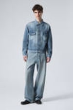 Blue Stream - Mellanblå - Jeansjacka med ledig passform - 2