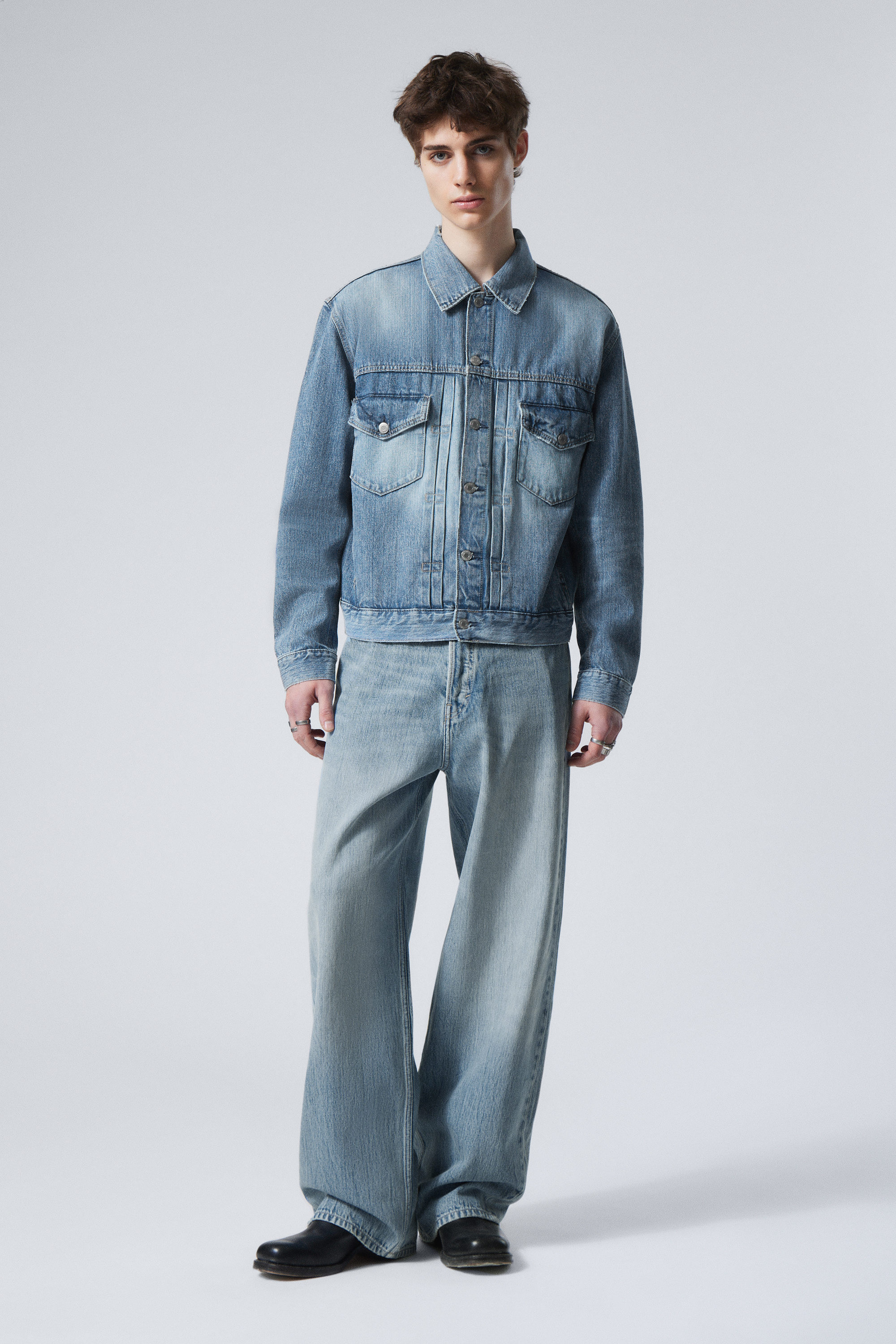 Blue Stream - Mittelblau - Jeansjacke im Relaxed Fit - 5