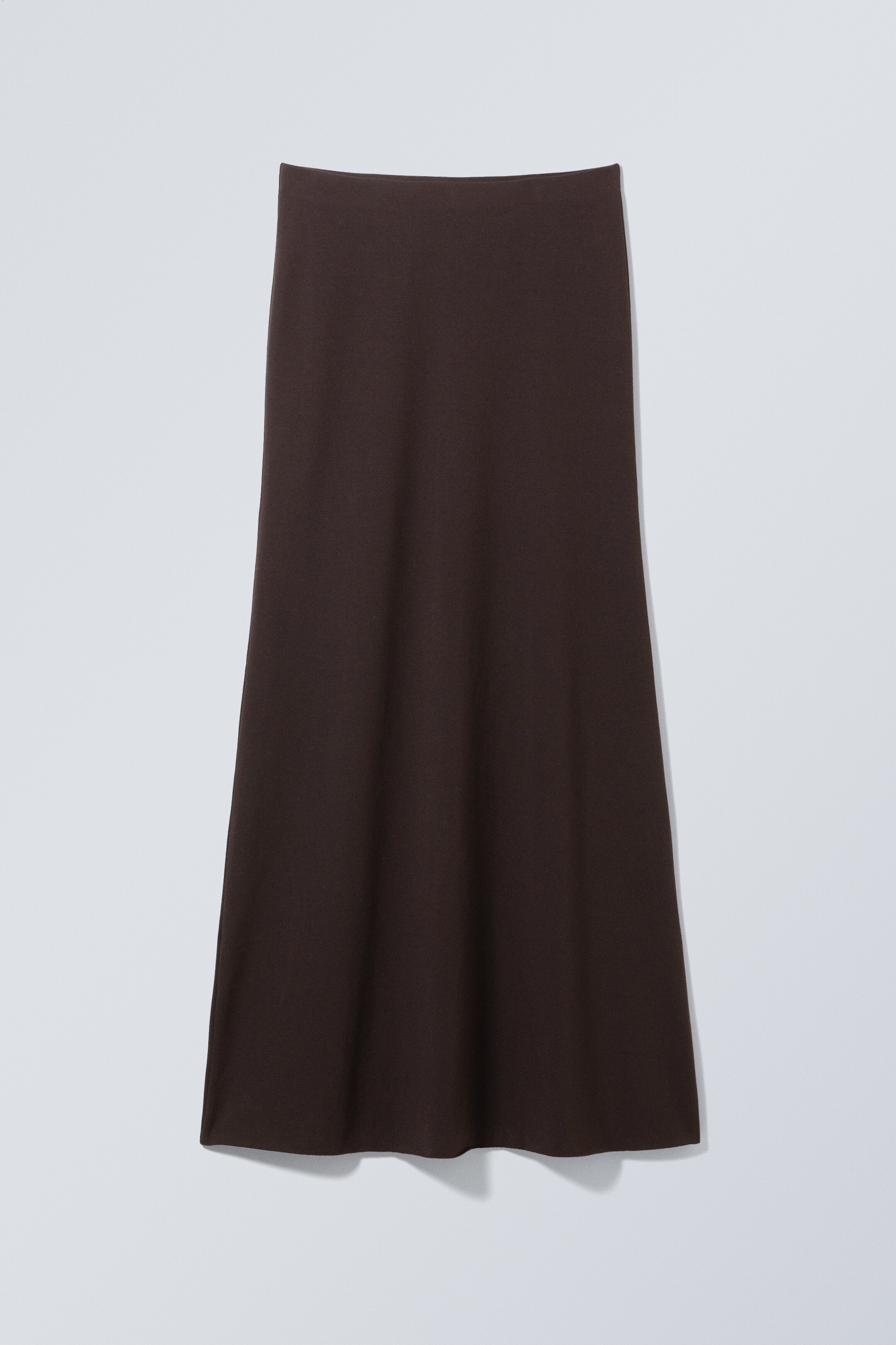 View larger image: Mid Rise Slim Fit Maxi Skirt - Dark Brown - Ladies | H&M GB 4