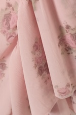 Pink - Floral - Sleeveless Square-Neck Mini Dress - 6