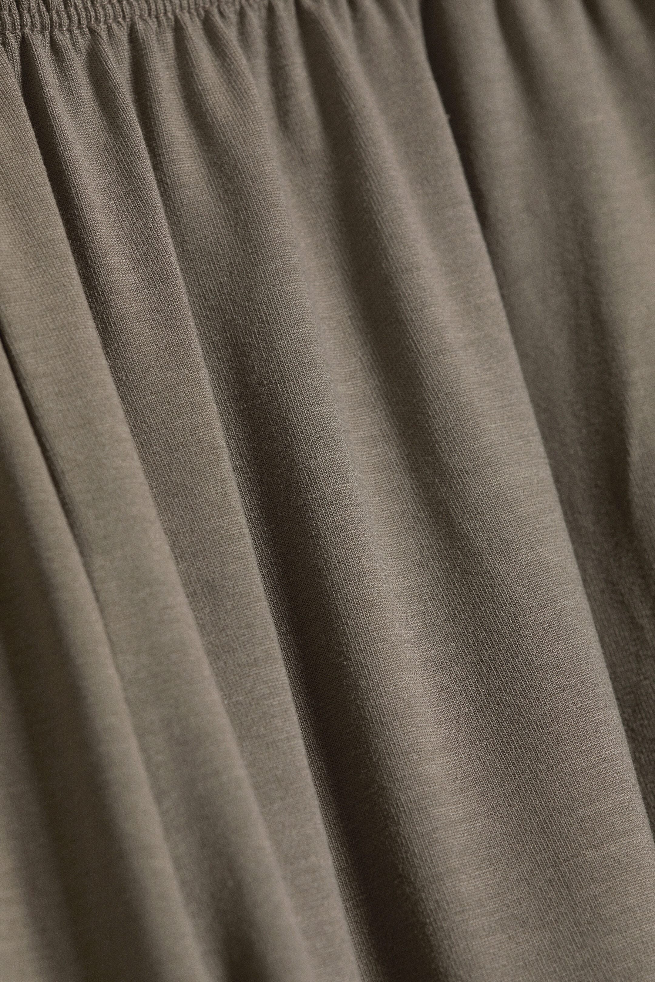 Dusty Grey - Soft Mid-Rise Balloon Trousers - 1
