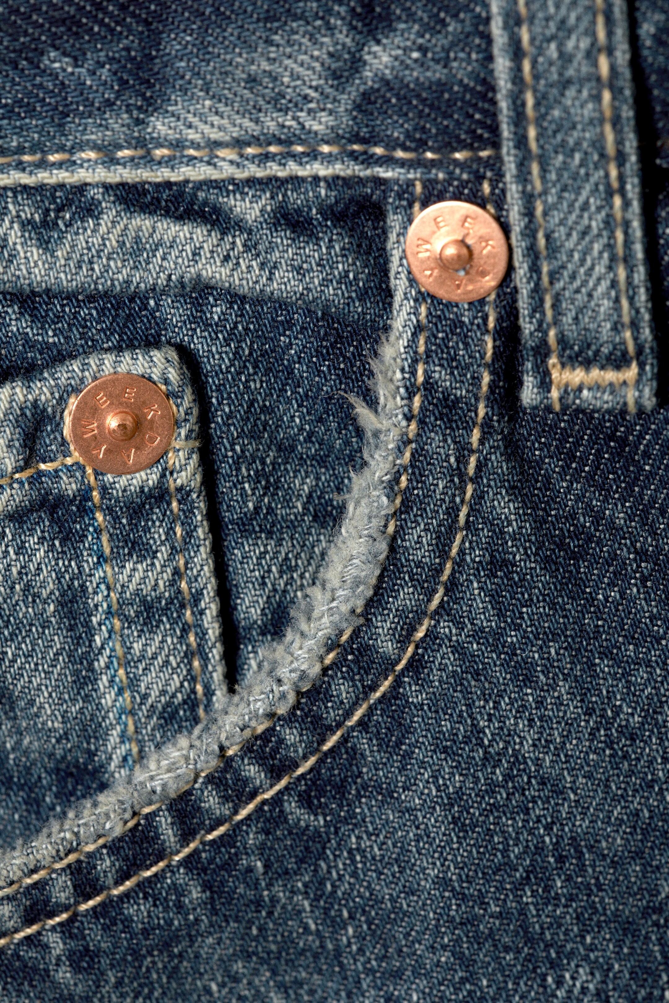 Προβολή μεγαλύτερης εικόνας: Galaxy Loose Straight Leg Jeans - Moss Blue - Men | H&M GR 12