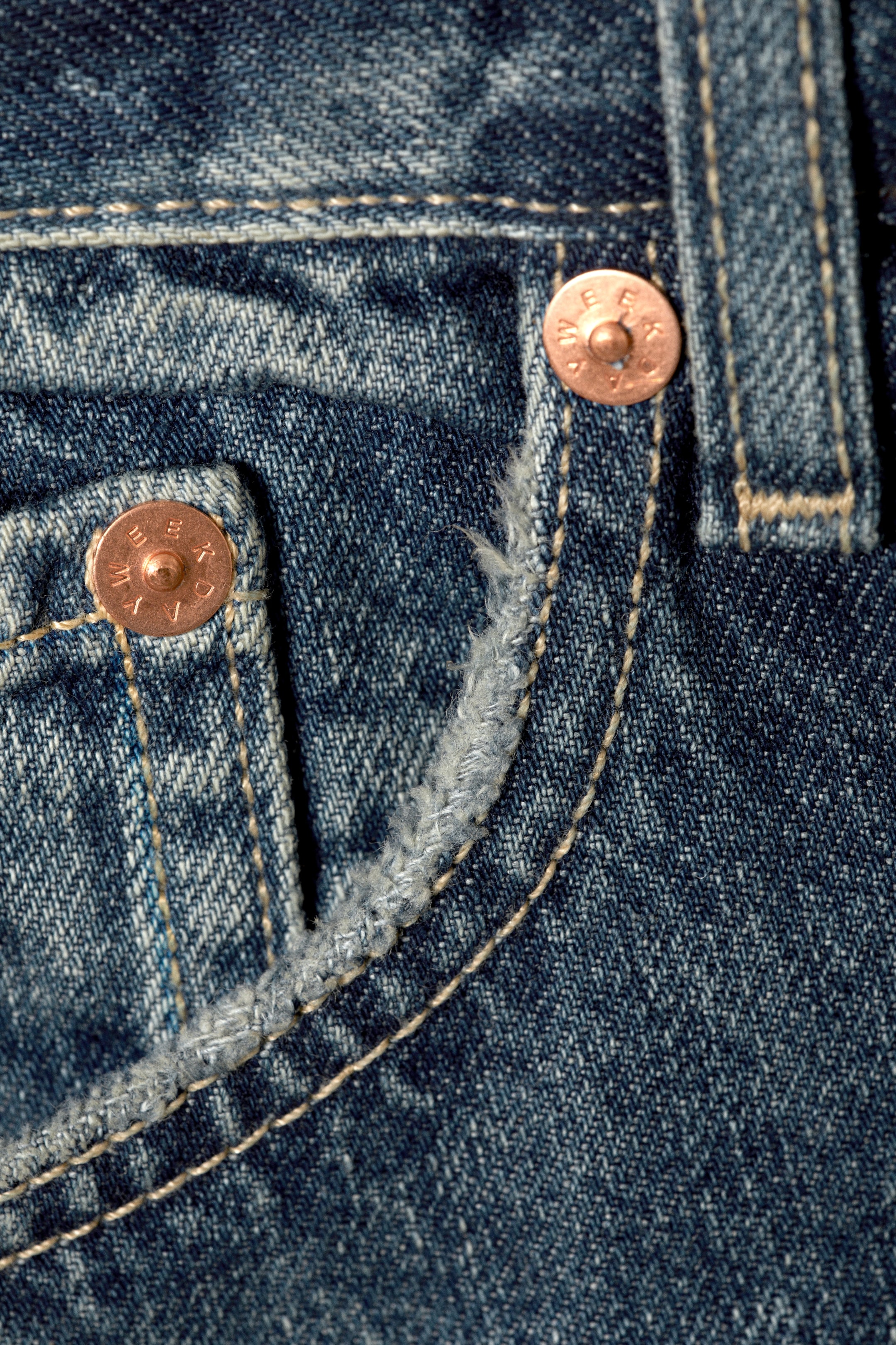 Grotere afbeelding bekijken: Galaxy Loose Straight Leg Jeans - Moss Blue - HEREN | H&M BE 12