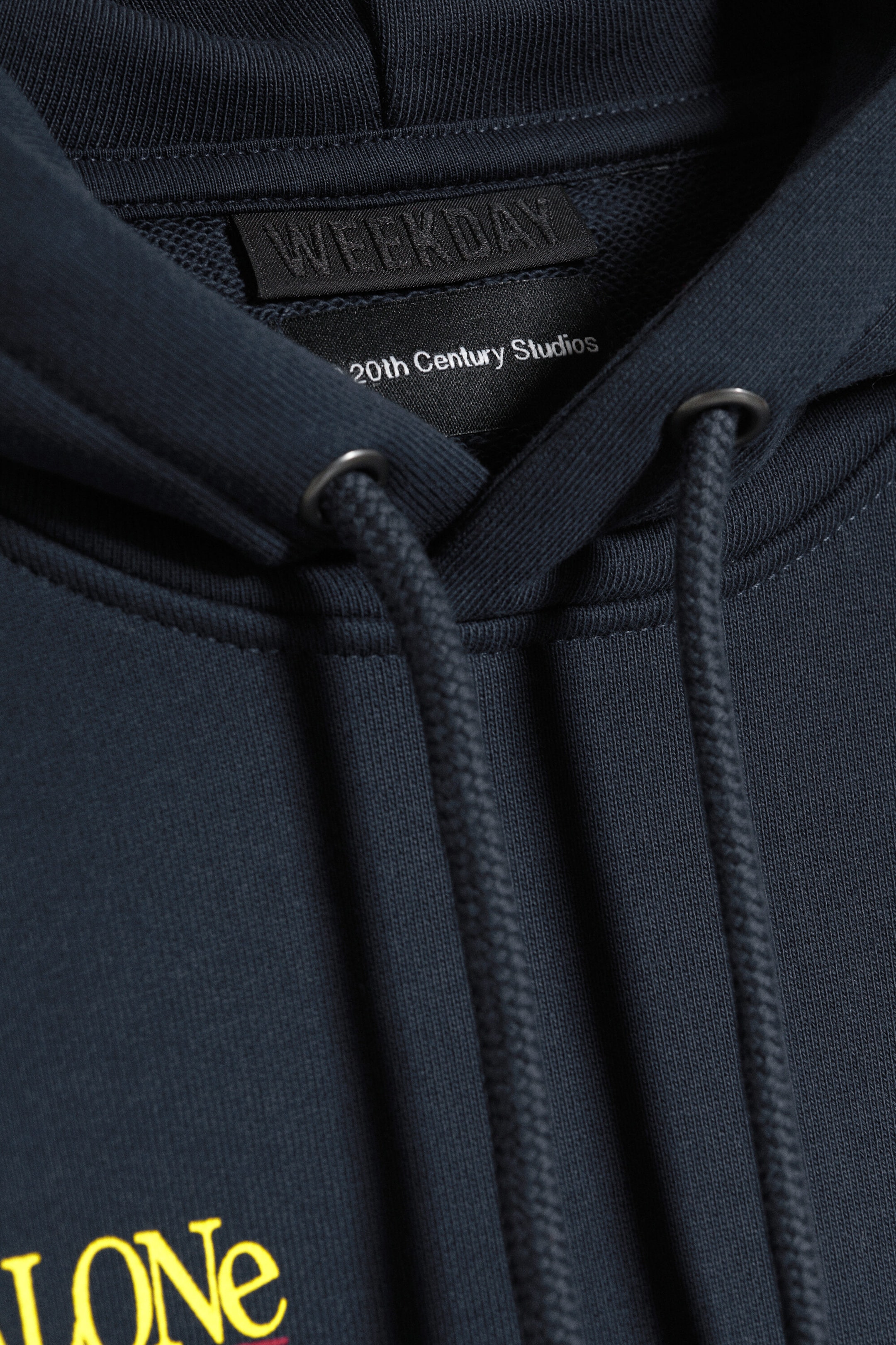 Dark Blue - Home Alone Loose-Fit Hoodie - 5