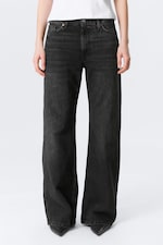 Paloma Black - Schwarz - Paz Mid Waist Loose Wide Leg Jeans - 3