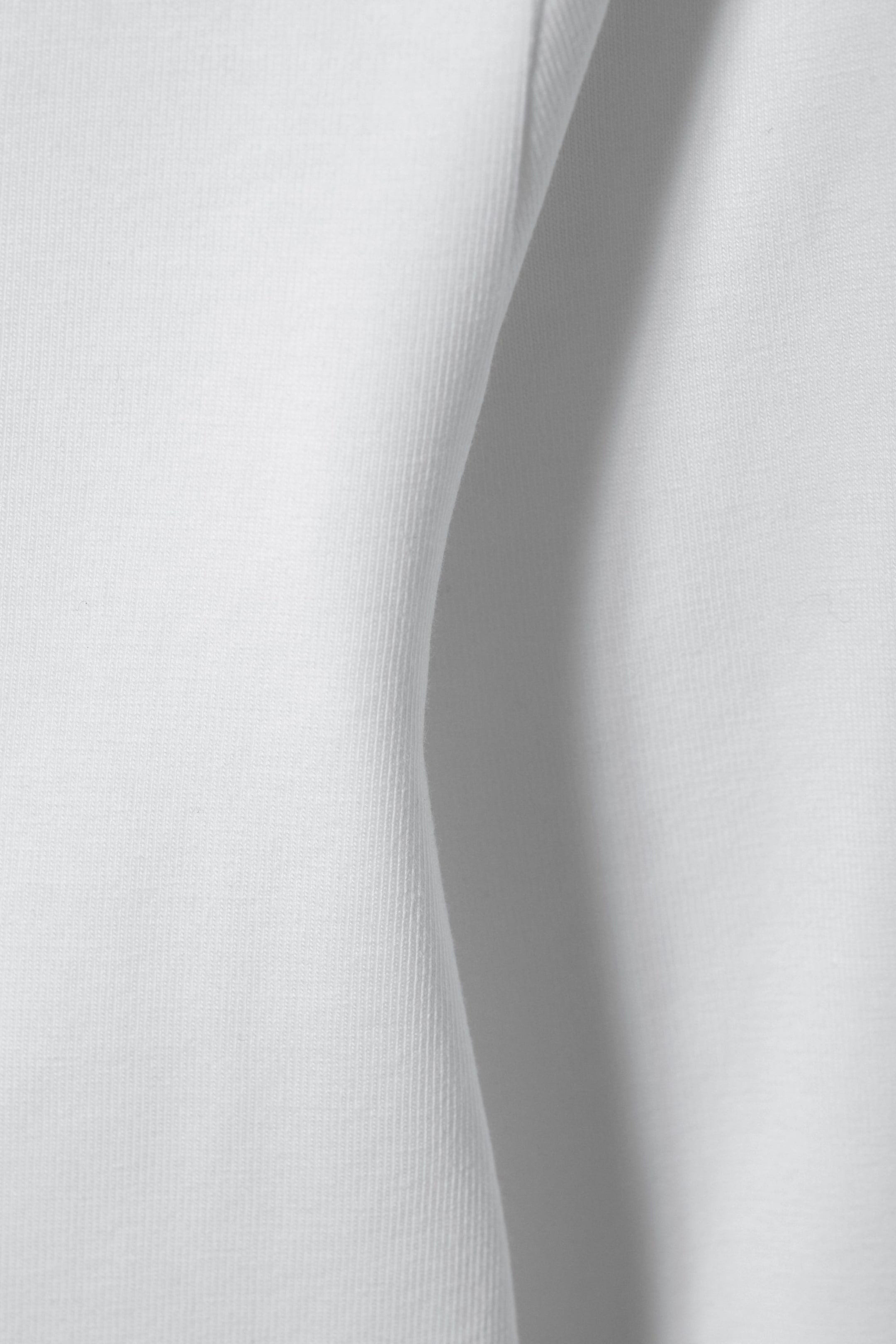 Wit - Mini croptop met lange mouw - 1