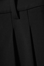 Black - Super Wide Pleated Suiting Trousers - 5