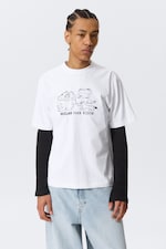 White - Reclaim your wisdom - Relaxed Graphic Printed T-shirt - 0