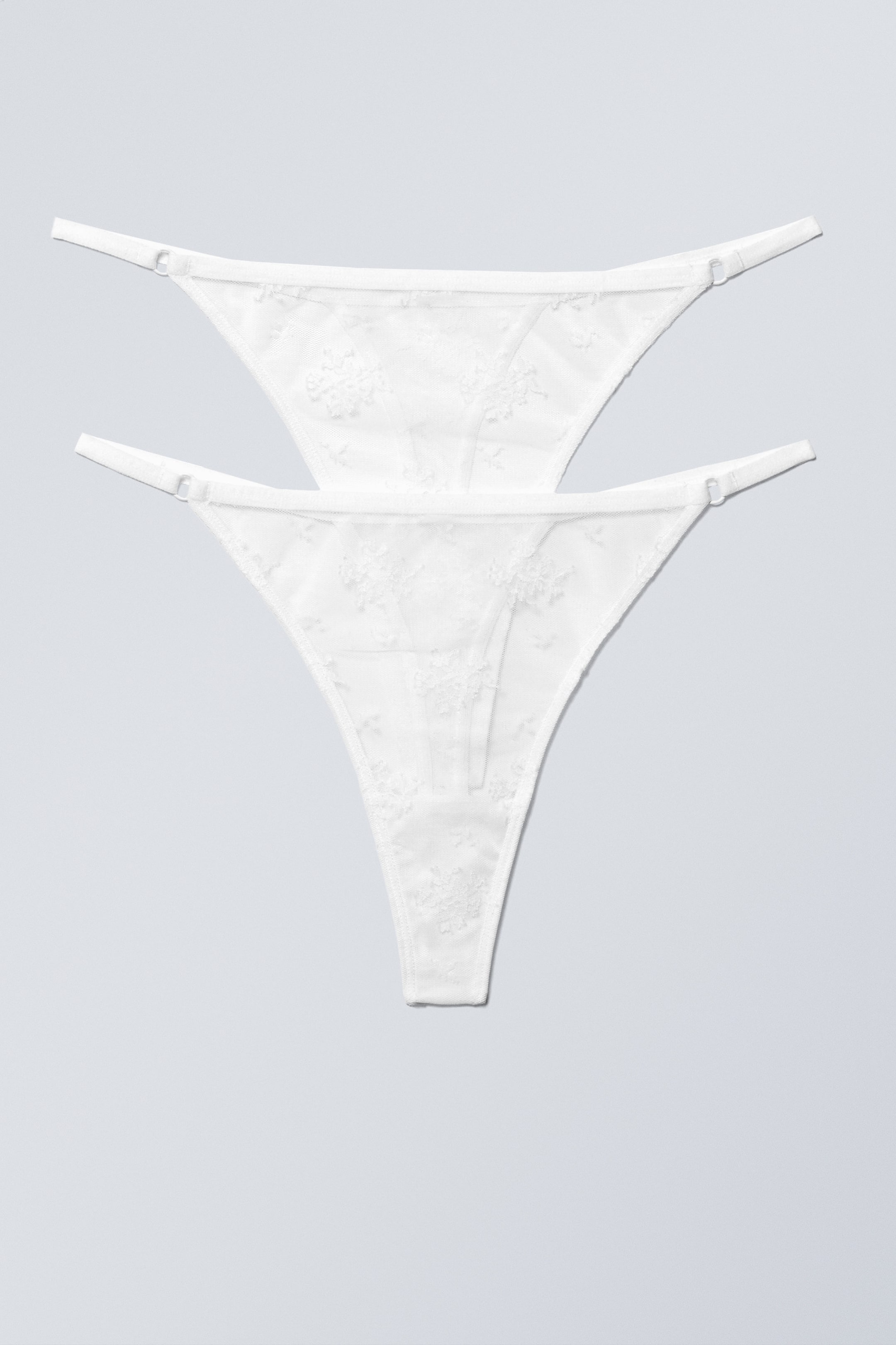 Weiß - Zelda – Tangas aus Spitze im 2er-Pack - 1