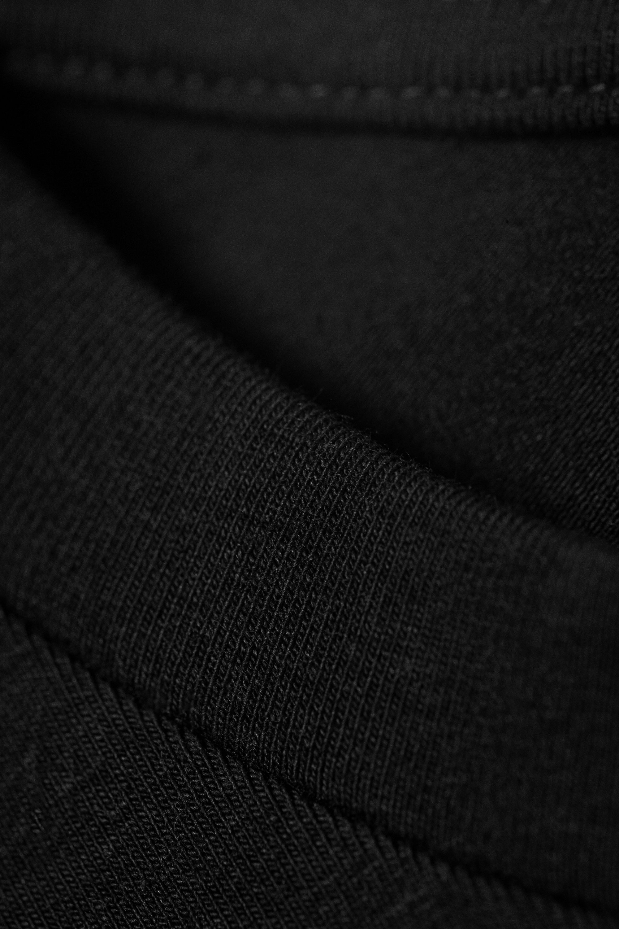 Black - Short-Sleeved Mini T-shirt Dress - 2