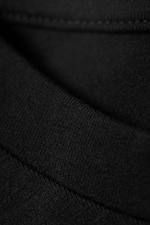 Zwart - Mini-T-shirtjurk met korte mouwen - 5