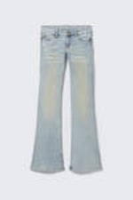 Ljusblå - Booty Bei Low Waist Skinny Bootcut Jeans - 4