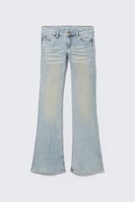 Hellblau - Booty Bei Low Rise Skinny Bootcut Jeans - 4