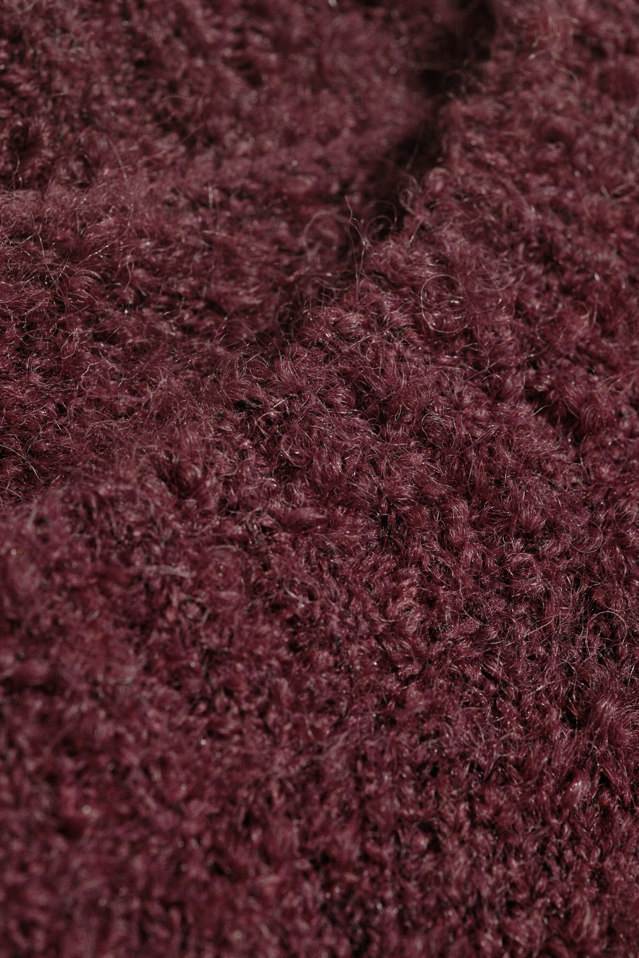 Burgundy - Relaxed Wool-Blend Crew-Neck Sweater - 2