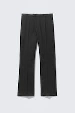 Black Pinstripe - Relaxed Pinstriped Suiting Trousers - 5