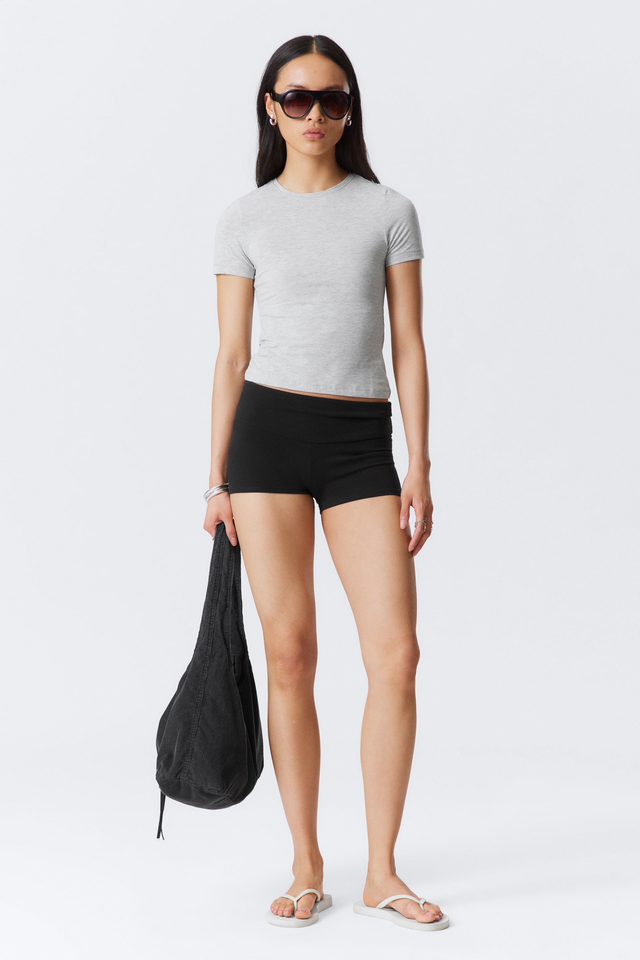Agrandir l'image: T-Shirt slim - Gris - FEMME | H&M FR 2