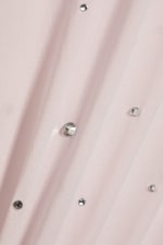 Light Dusty Pink - Rhinestone Strap Mini Dress - 1