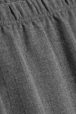 Dunkelgrau mit Nadelstreifen - Pull-on-Anzughose mit niedrigem Bund - 5