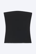 Black - Fitted Bandeau Top - 3