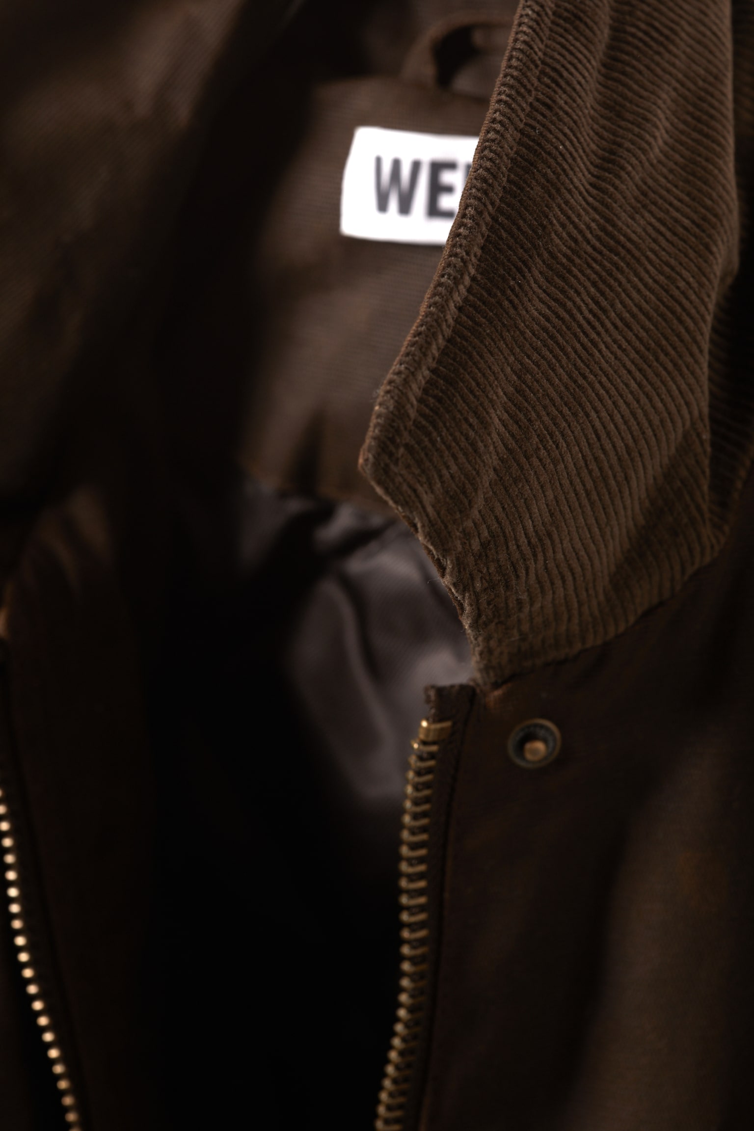 Waxed Cotton Utility Jacket - Dark Brown - 3