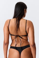 Schwarz - Träger-Bikinioberteil - 2