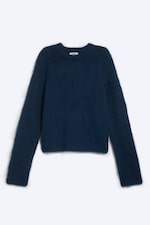 Dark Blue - Knitted Sweater - 5