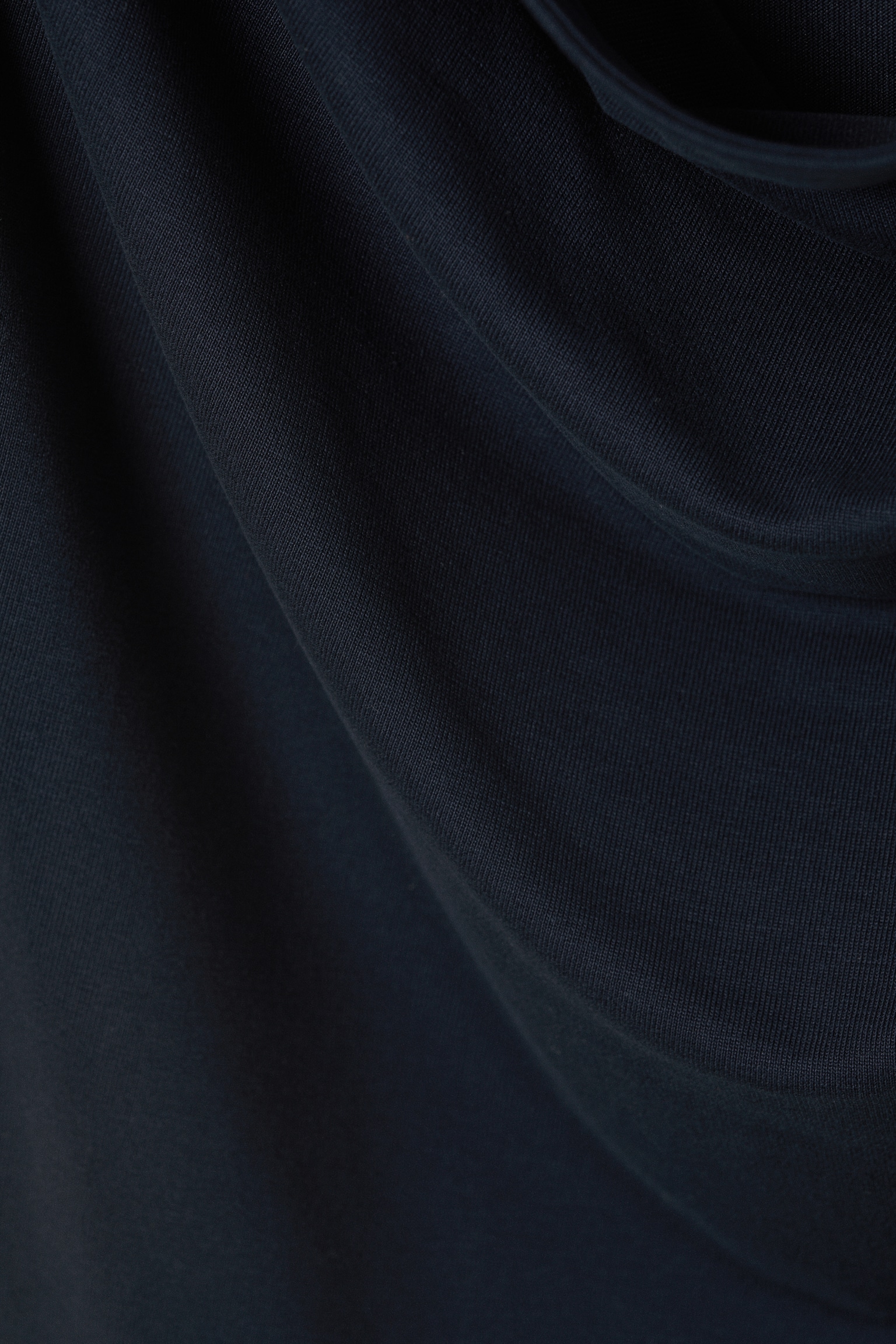 Sleeveless Draped Waterfall Top - Dark Blue/Dark Grey - 5