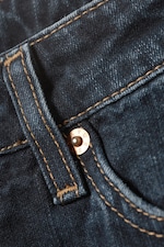 Angel Blue - Dark Blue - Rowe Super High Waisted Regular Straight Leg Jeans - 6