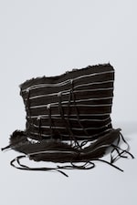 Svart - Jeansväska med dragkedjor - 1