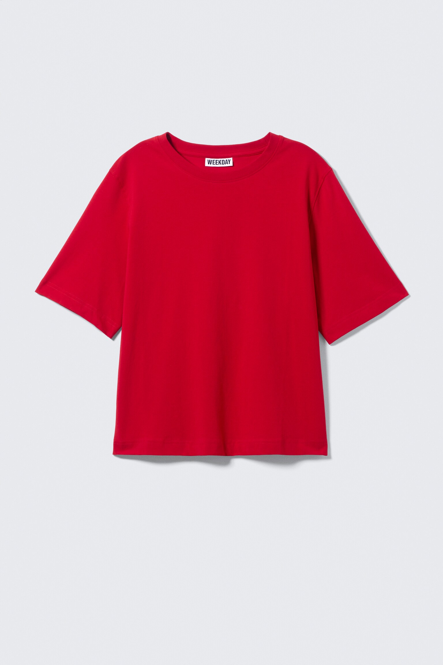 T-shirt Perfect boxy - Rosso brillante/Bianco/Nero/Blu scuro/Marrone scuro/Verde scuro/Grigio chiaro mélange