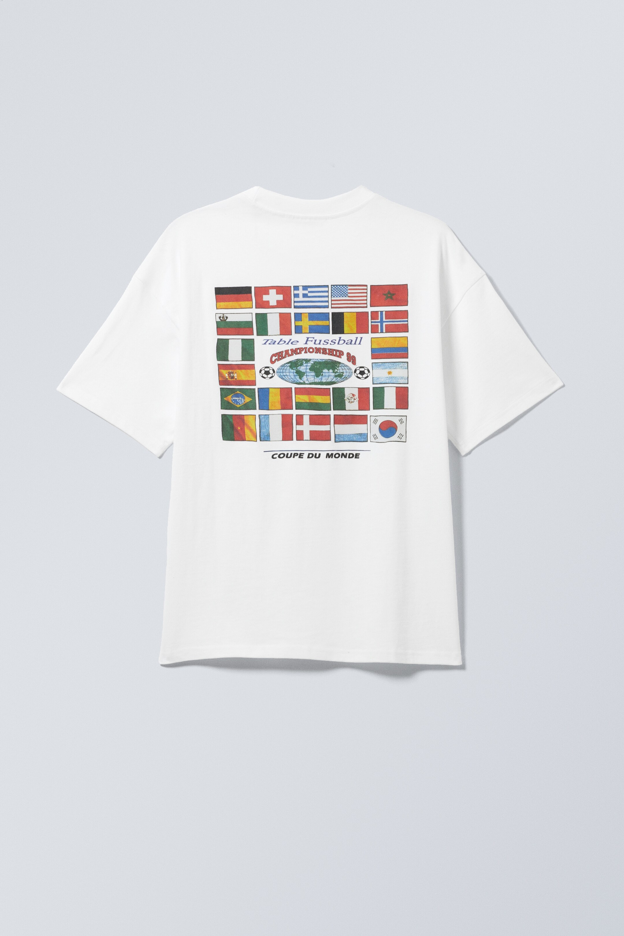 Zobrazit větší obrázek: Great Boxy Printed Graphic Tee - White - World Cup 99 - MUŽI | H&M CZ 1