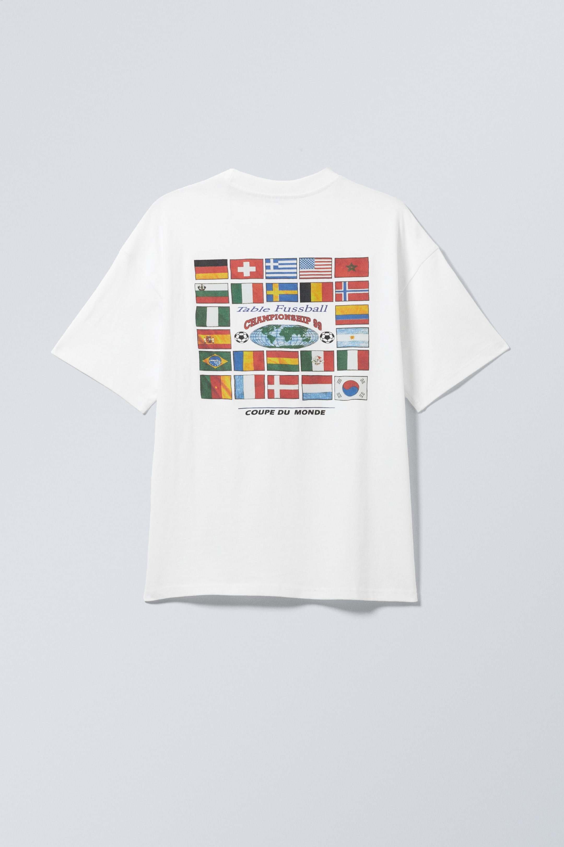 Hvit – World Cup 99 - Flott boxy, grafisk t-skjorte med trykk - 1