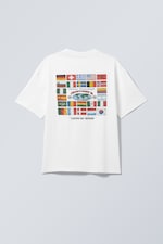 Hvit – World Cup 99 - Flott boxy, grafisk t-skjorte med trykk - 1