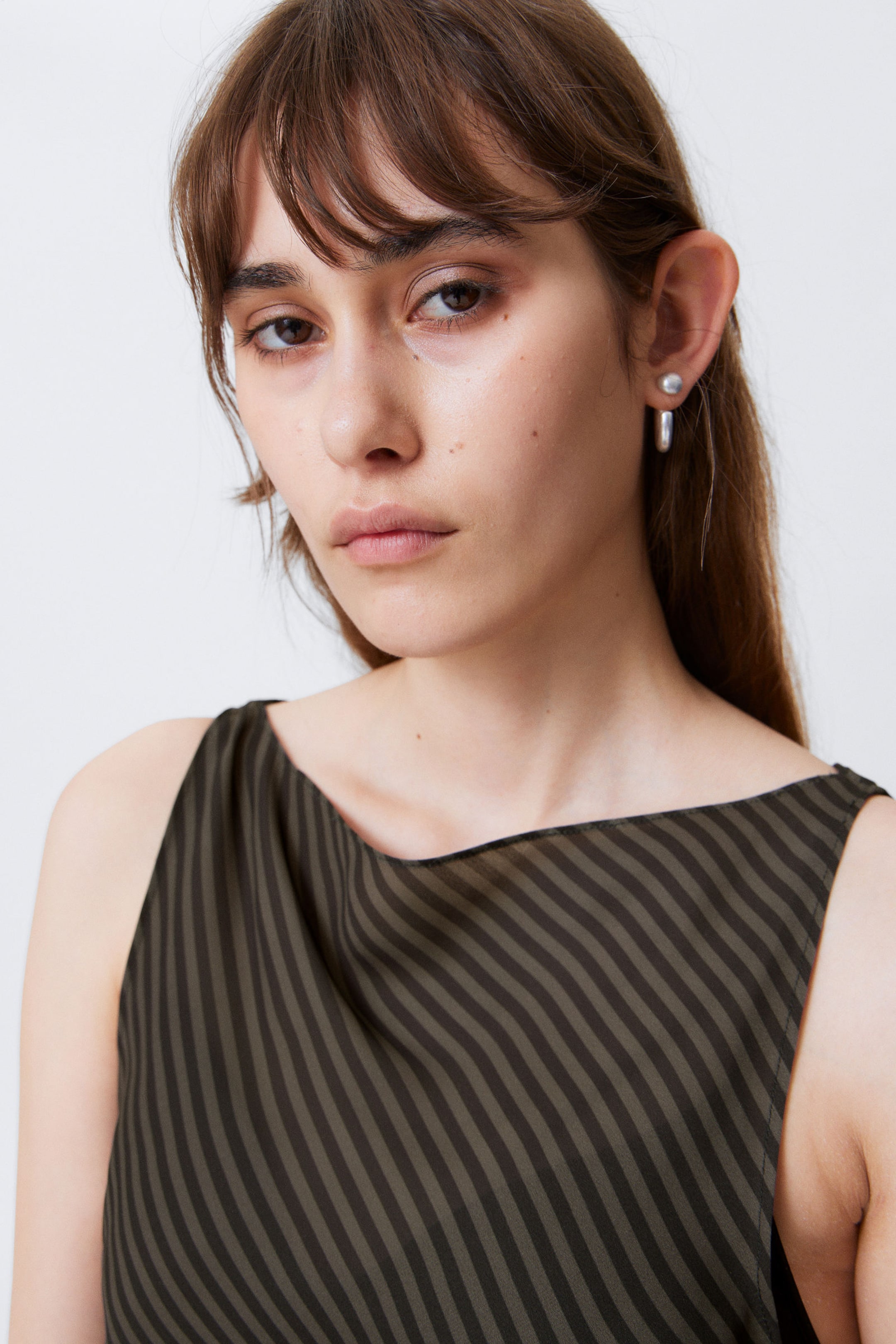 #272627 - Sheer Sleeveless Boat-Neck Mini Dress - 2