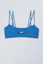 Bright Blue - Strappy Layered Bikini Top - 3