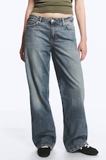 Redondo Blue - Mittelblau - Ample Low Waist Loose Wide Jeans - 1