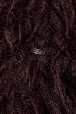 Burgundy - Faux Fur Jacket - 7